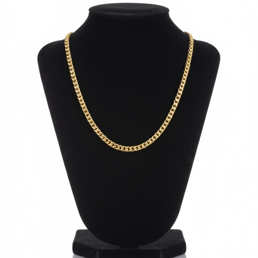 Luxury Gold-Plated 20" Cuban Link Chain Necklace